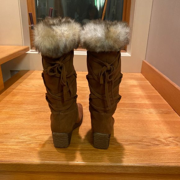 Santana Canada Brown Knee High Women's Boots, Size 8.5 - Picture 4 of 6